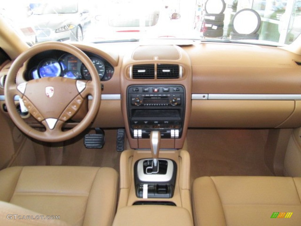 2008 Porsche Cayenne Tiptronic Havanna/Sand Beige Dashboard Photo #66813037
