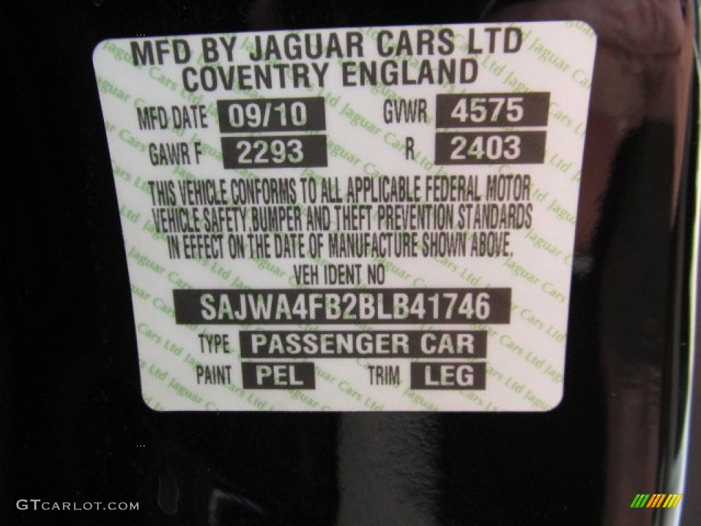 2011 Jaguar XK XK Coupe Parts Photos