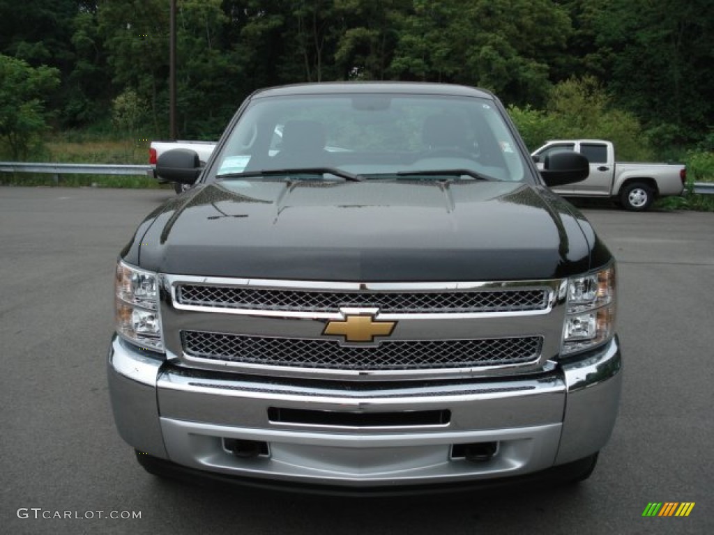 2012 Silverado 1500 LS Regular Cab 4x4 - Black / Dark Titanium photo #3