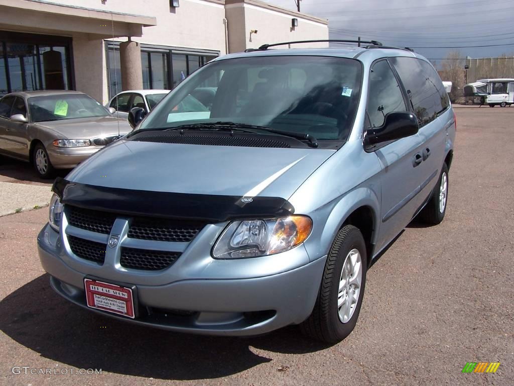 2004 Grand Caravan SE - Butane Blue Pearl / Medium Slate Gray photo #23