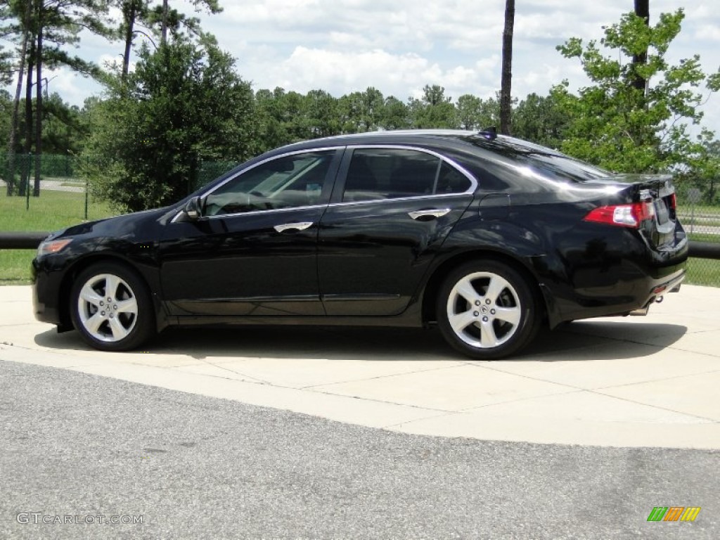 2009 TSX Sedan - Crystal Black Pearl / Ebony photo #7