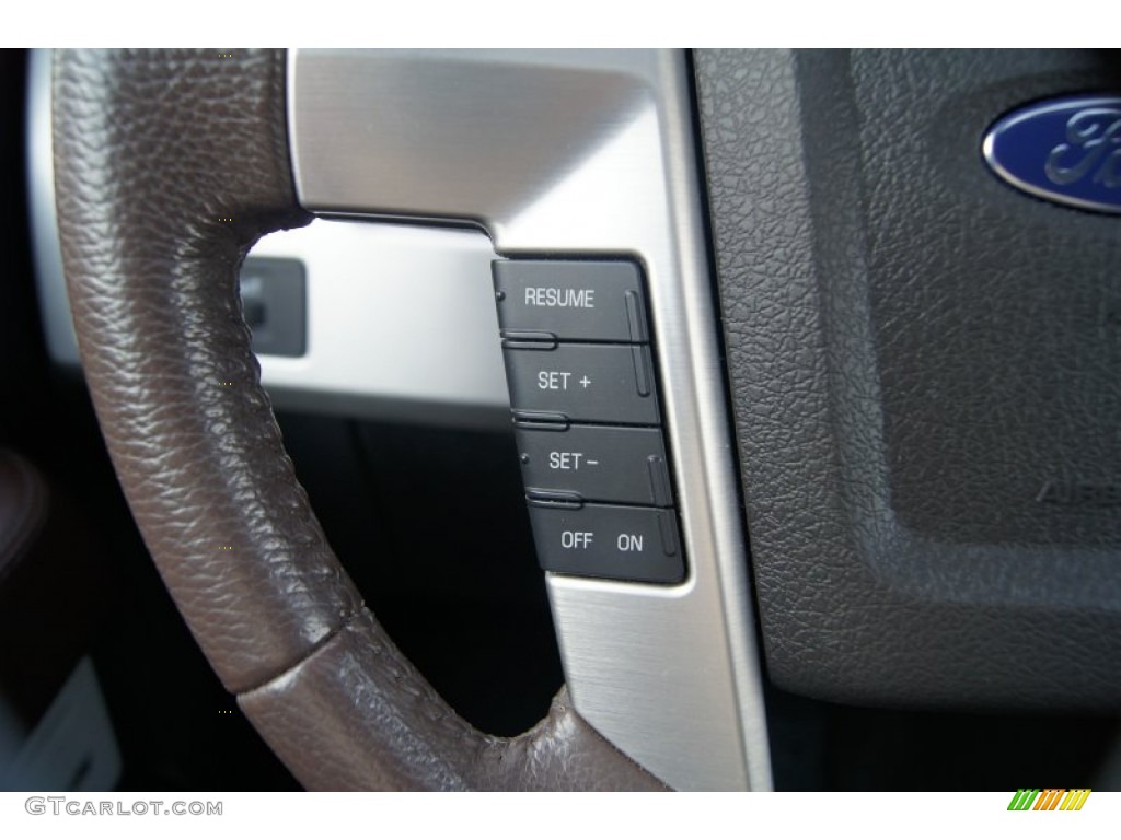 2010 F150 Platinum SuperCrew 4x4 - Red Candy Metallic / Sienna Brown Leather/Black photo #35