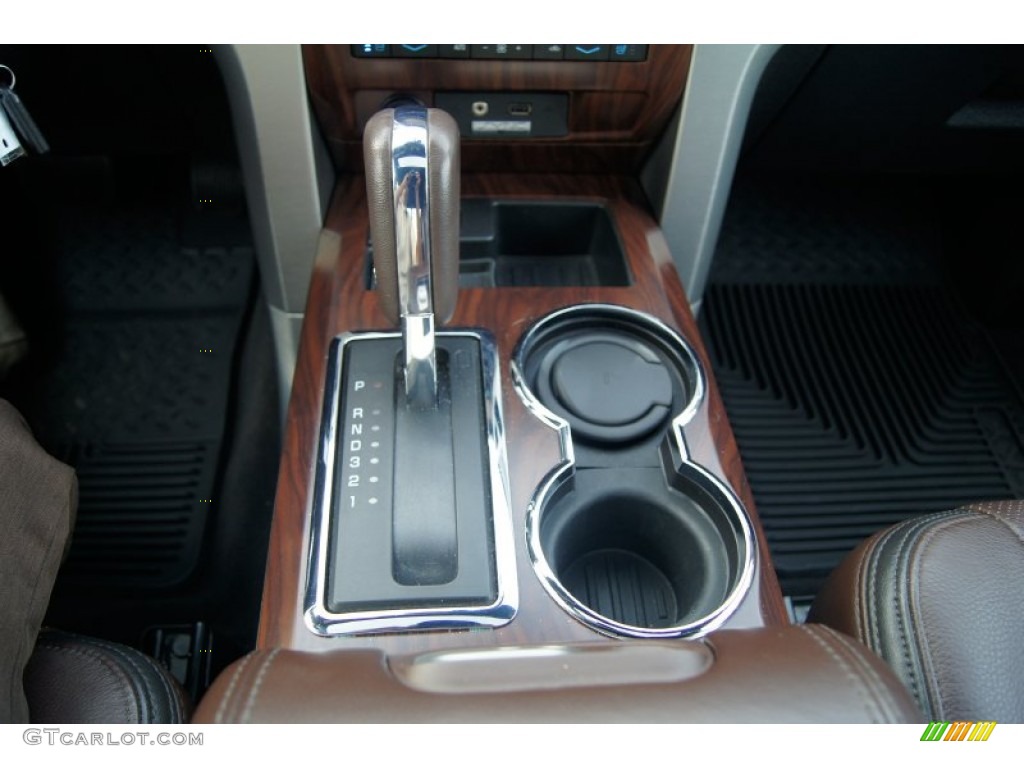 2010 F150 Platinum SuperCrew 4x4 - Red Candy Metallic / Sienna Brown Leather/Black photo #43