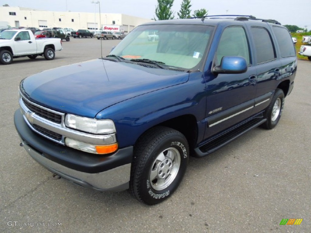 2002 Tahoe LT 4x4 - Indigo Blue Metallic / Tan/Neutral photo #1