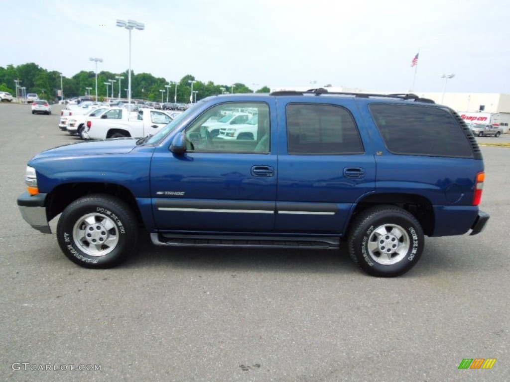 2002 Tahoe LT 4x4 - Indigo Blue Metallic / Tan/Neutral photo #4