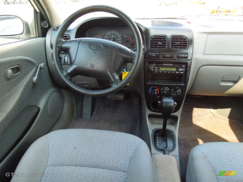 2002 Rio Sedan - Polar White / Gray photo #16