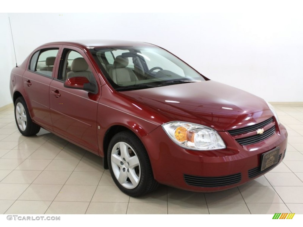 2007 Cobalt LT Sedan - Sport Red Tint Coat / Neutral Beige photo #1