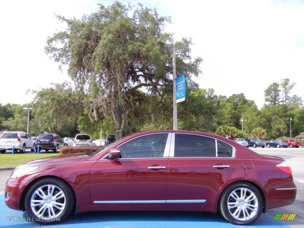 Cabernet Red Pearl 2010 Hyundai Genesis 4.6 Sedan Exterior Photo #66820922