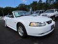 2000 Crystal White Ford Mustang GT Convertible  photo #3