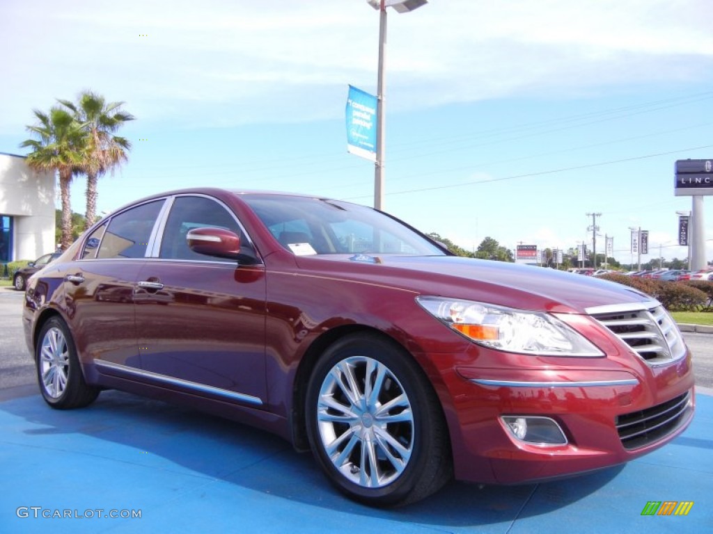 Cabernet Red Pearl 2010 Hyundai Genesis 4.6 Sedan Exterior Photo #66820970