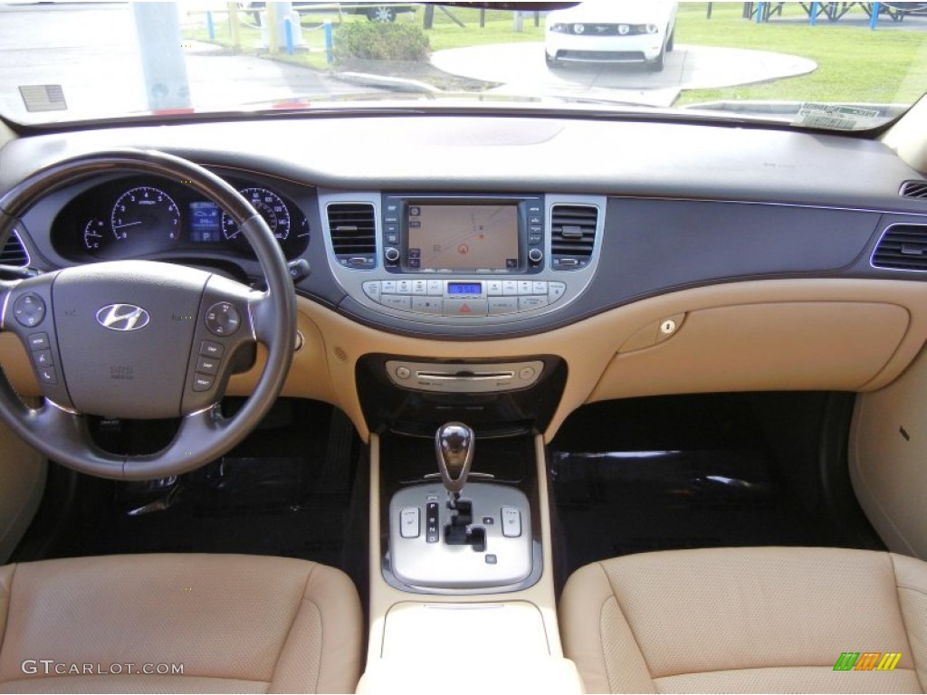 2010 Hyundai Genesis 4.6 Sedan Cashmere Dashboard Photo #66821084