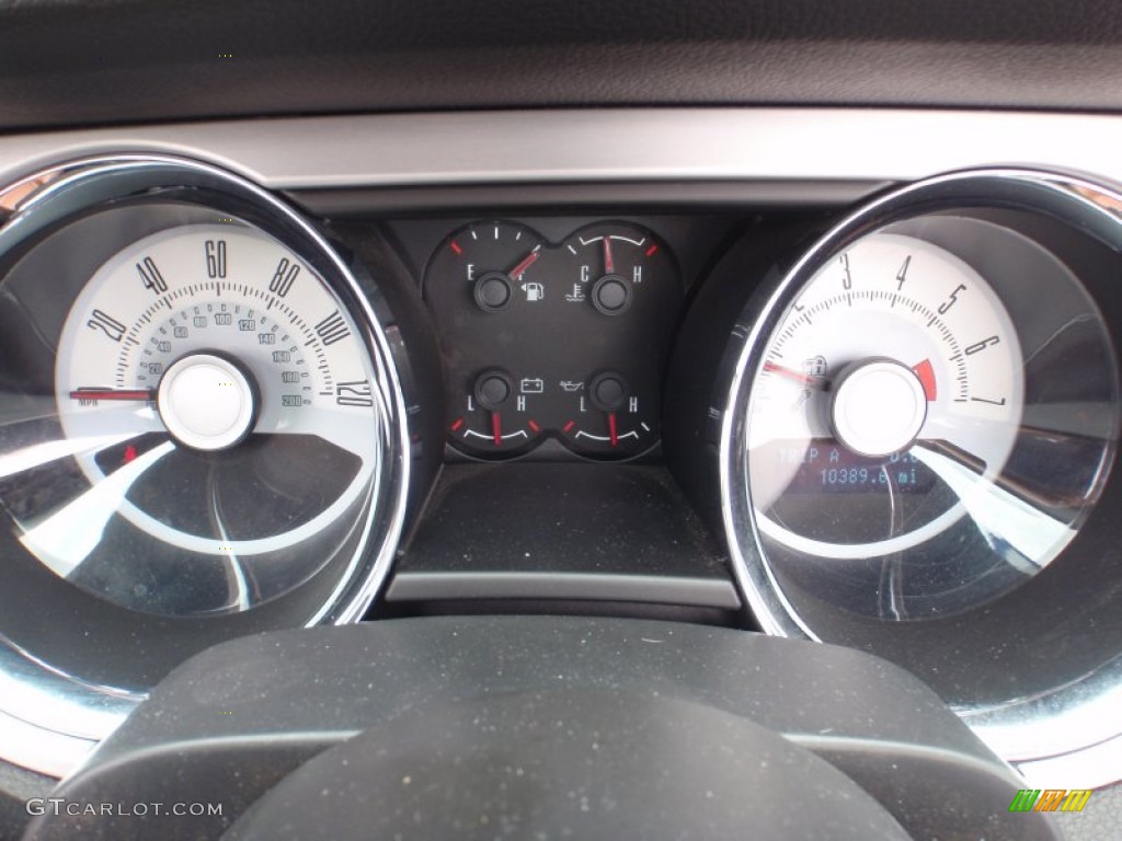 2010 Ford Mustang V6 Premium Convertible Gauges Photo #66821684