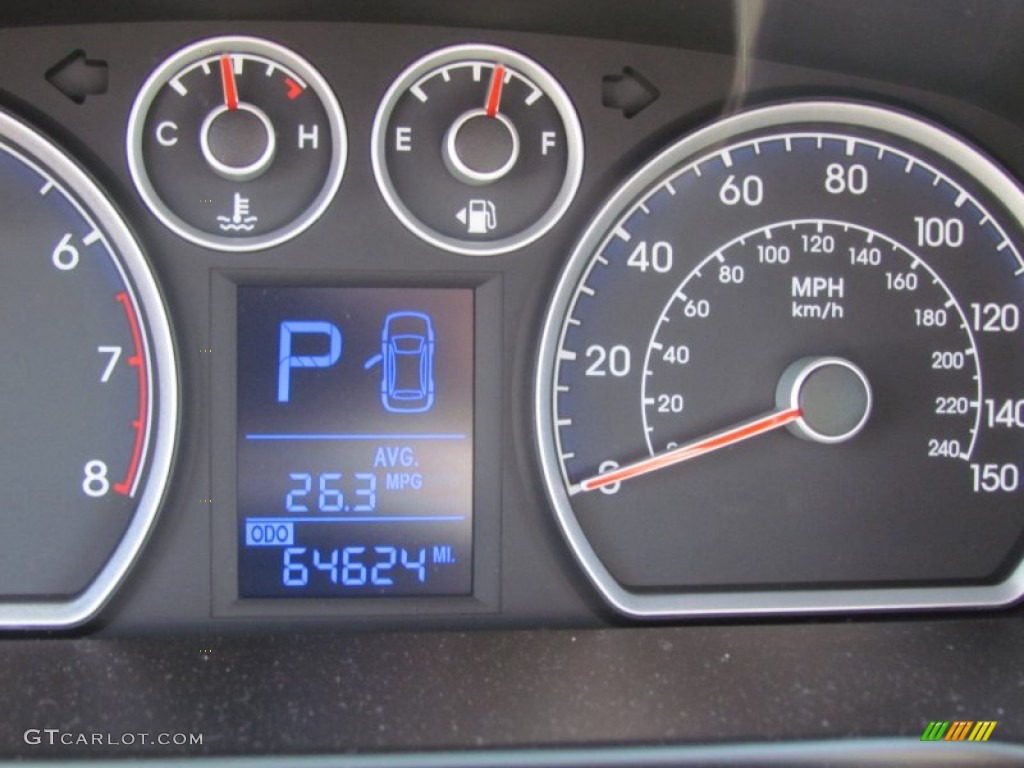 2009 Elantra Touring - Quicksilver / Black photo #23