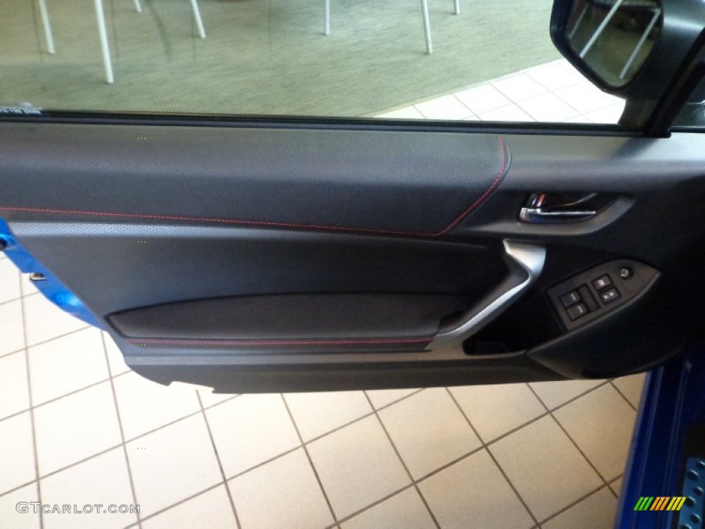 2013 Subaru BRZ Limited Black Leather/Alcantara Door Panel Photo #66822302