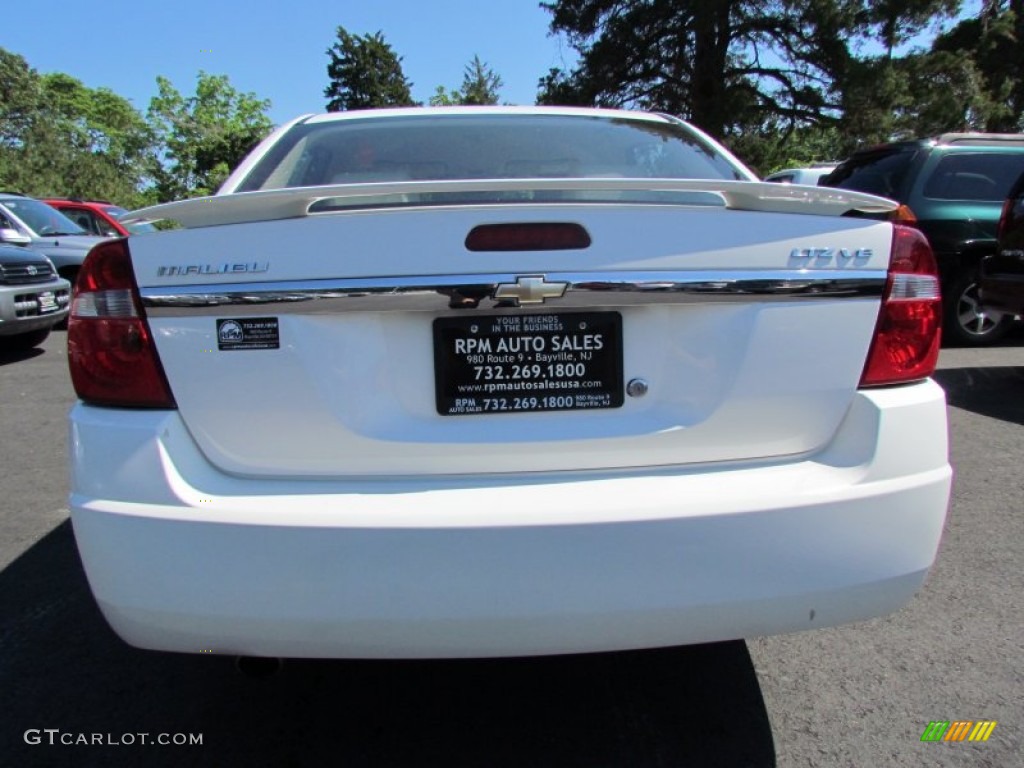 2007 Malibu LTZ Sedan - White / Cashmere Beige photo #8