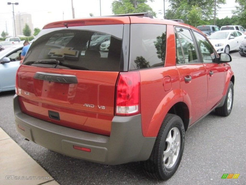 2002 VUE V6 AWD - Orange / Light Tan photo #9