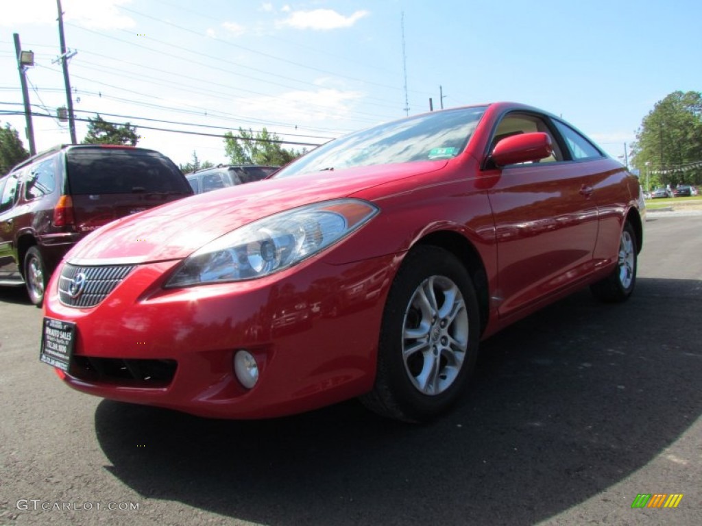 2006 Solara SE Coupe - Absolutely Red / Ivory photo #1