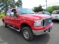 2006 Red Clearcoat Ford F250 Super Duty XLT Crew Cab 4x4  photo #3