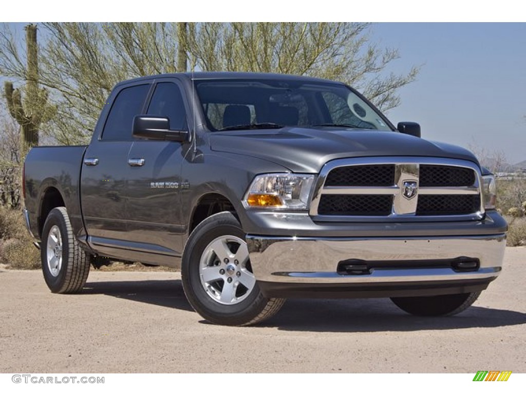 Mineral Gray Metallic 2011 Dodge Ram 1500 SLT Crew Cab 4x4 Exterior Photo #66826110