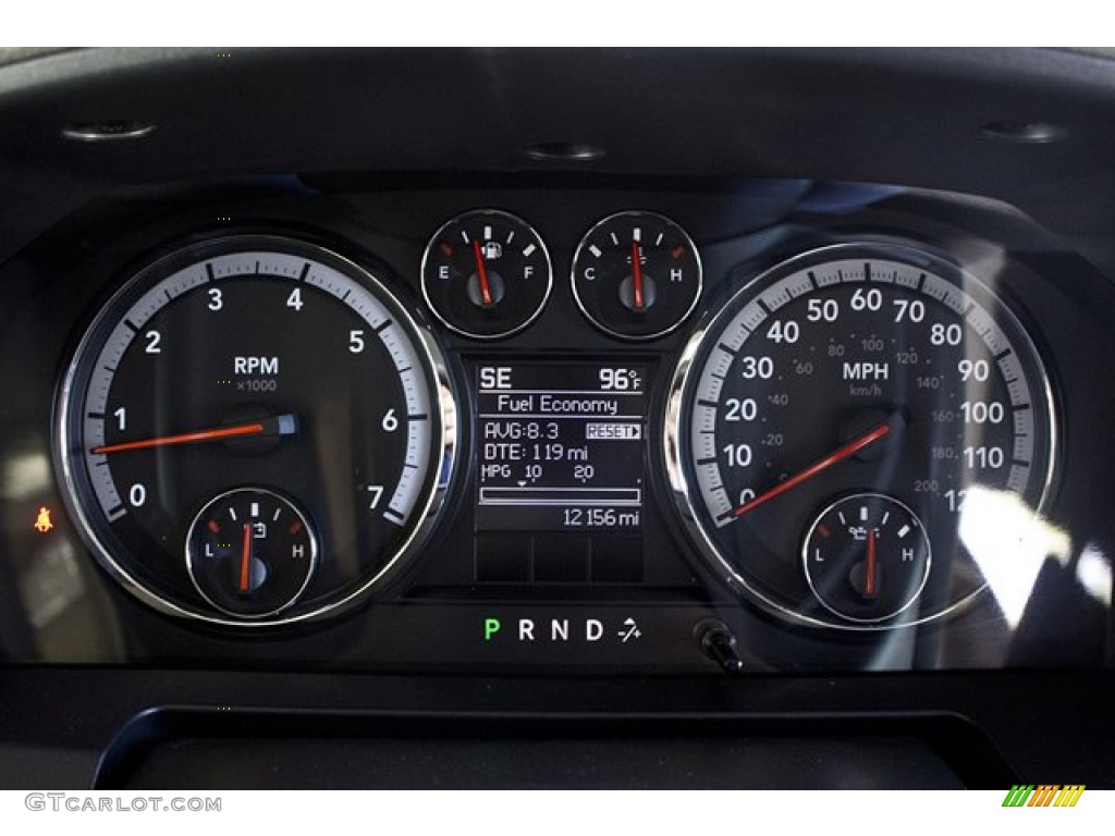 2011 Dodge Ram 1500 SLT Crew Cab 4x4 Gauges Photo #66826220