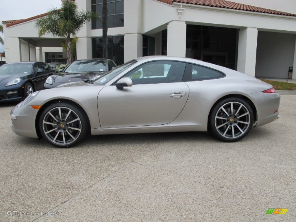 Platinum Silver Metallic 2012 Porsche New 911 Carrera Coupe Exterior Photo #66826760