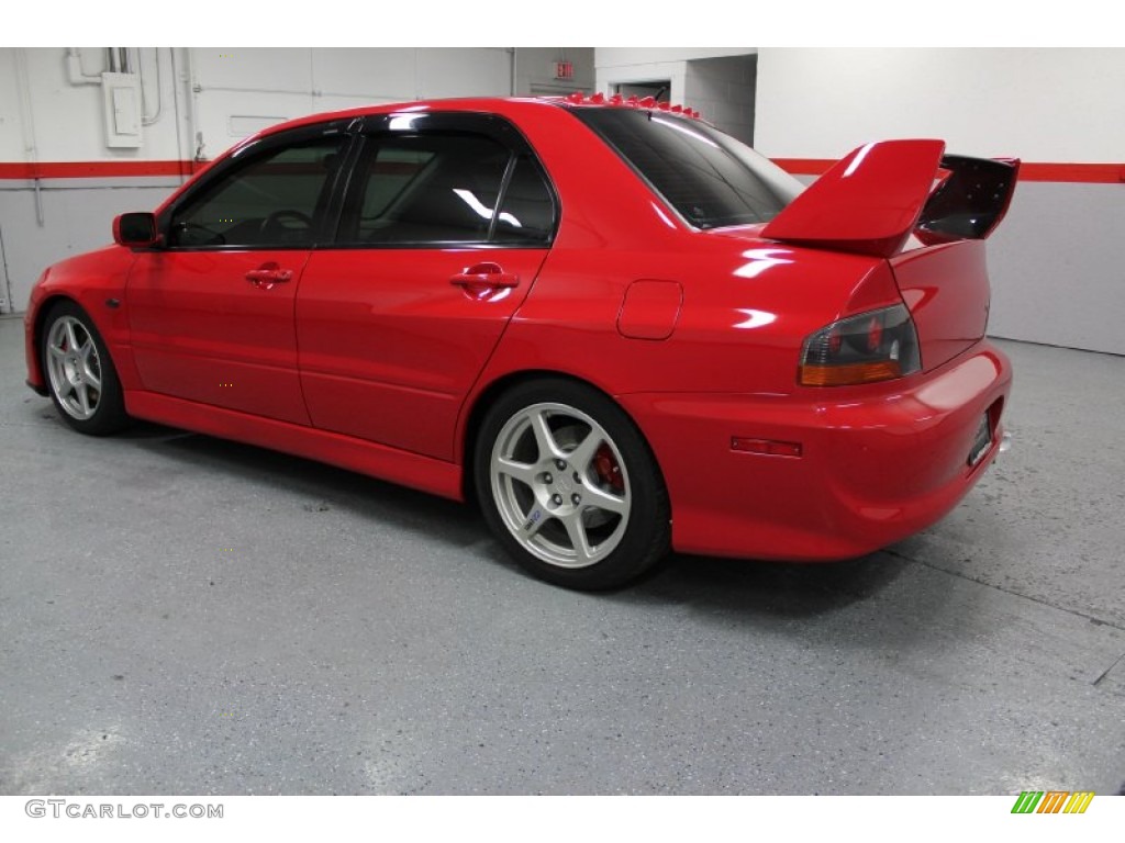 2003 Lancer Evolution VIII - Rally Red / Black/Blue photo #7