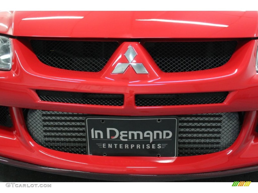 2003 Lancer Evolution VIII - Rally Red / Black/Blue photo #14