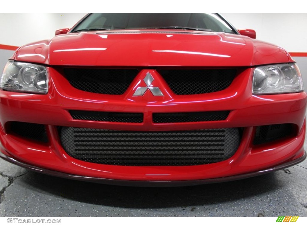2003 Lancer Evolution VIII - Rally Red / Black/Blue photo #15