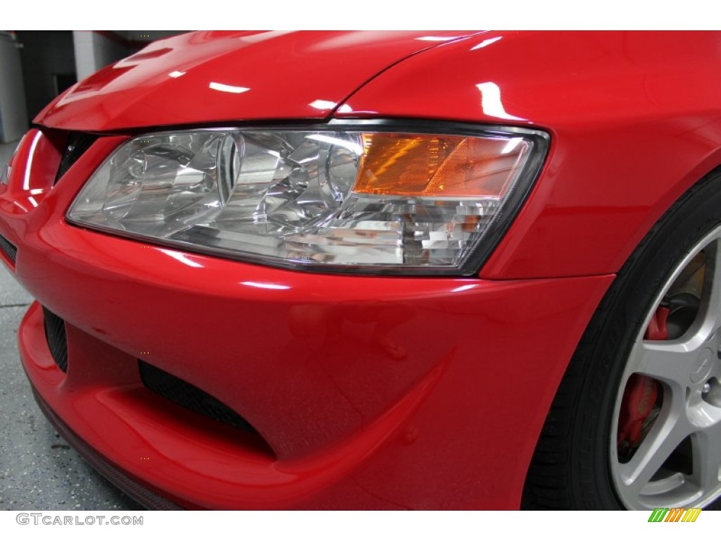 2003 Lancer Evolution VIII - Rally Red / Black/Blue photo #16