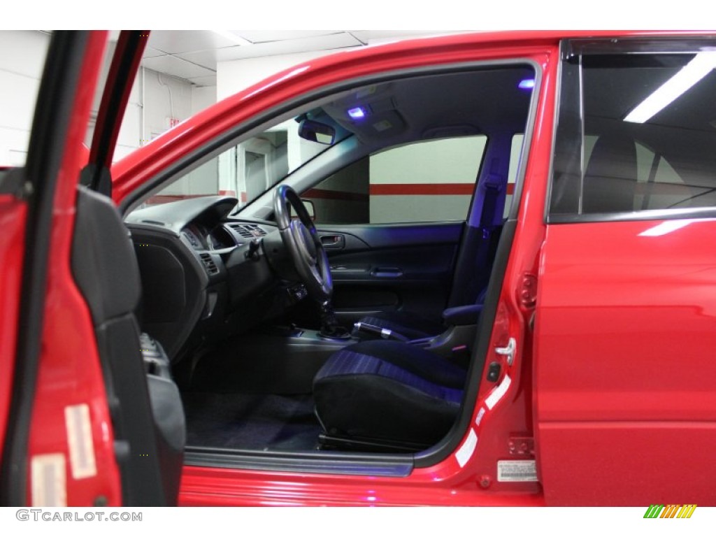 2003 Lancer Evolution VIII - Rally Red / Black/Blue photo #19
