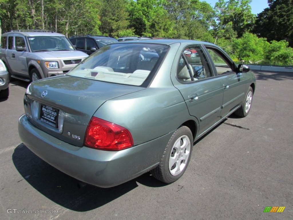2005 Sentra 1.8 S - Jaded Green / Taupe photo #8