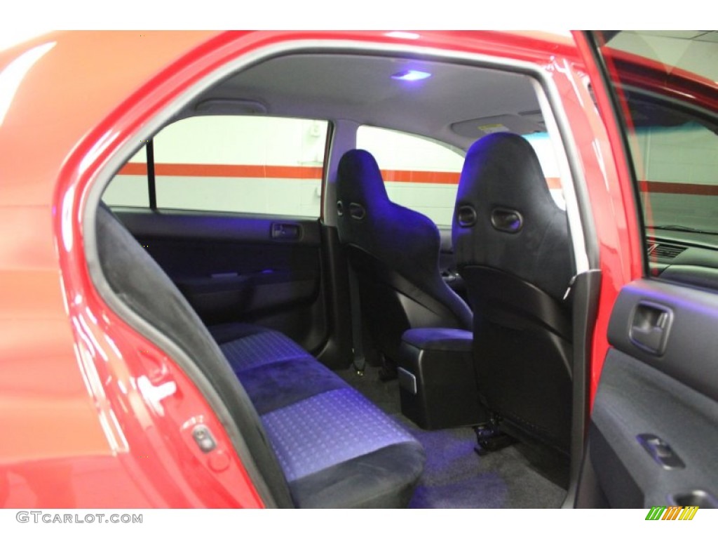 2003 Lancer Evolution VIII - Rally Red / Black/Blue photo #43
