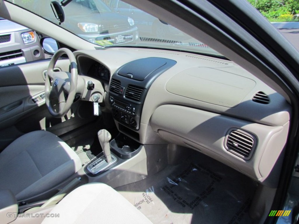 2005 Sentra 1.8 S - Jaded Green / Taupe photo #29