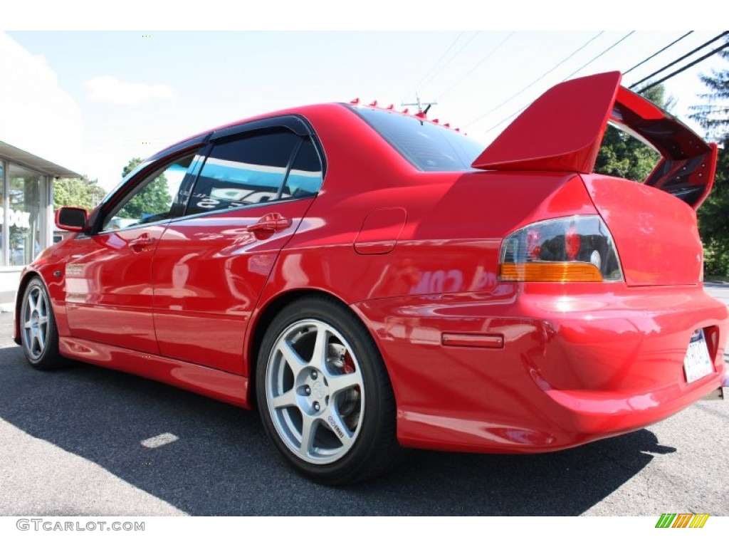 2003 Lancer Evolution VIII - Rally Red / Black/Blue photo #46