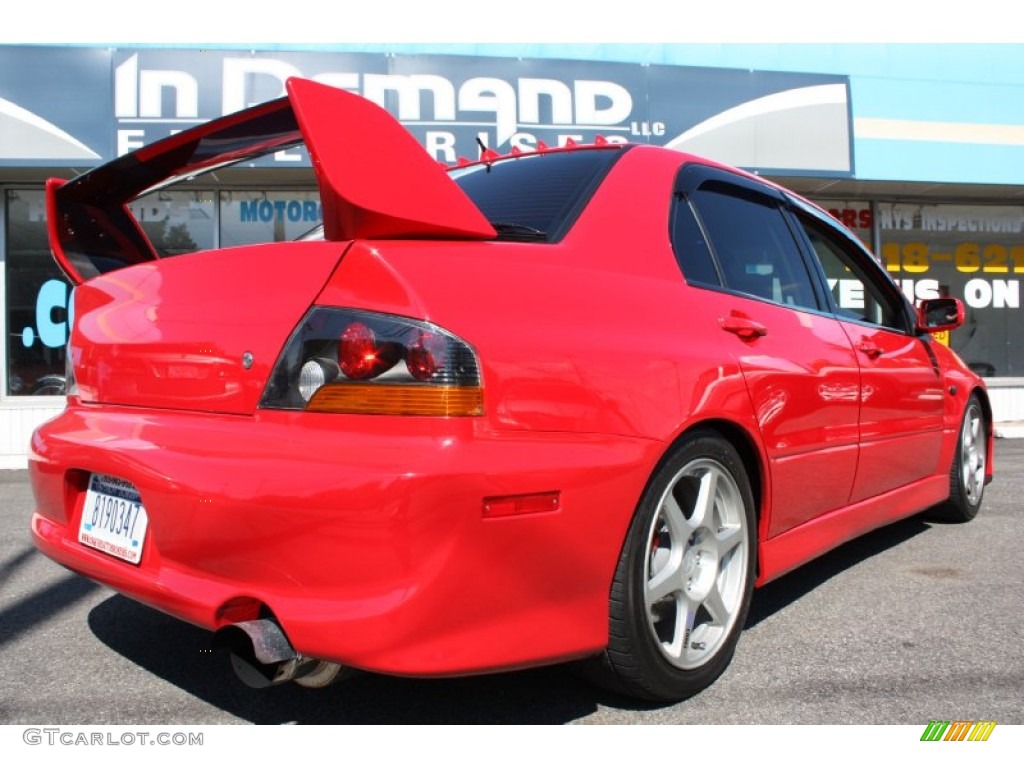 2003 Lancer Evolution VIII - Rally Red / Black/Blue photo #47