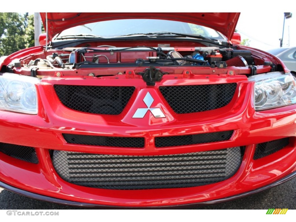 2003 Lancer Evolution VIII - Rally Red / Black/Blue photo #55