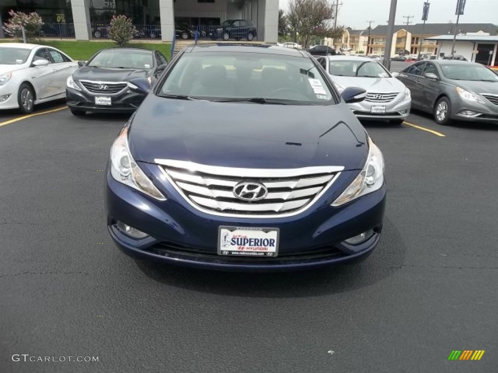 2012 Sonata Limited - Midnight Black / Gray photo #1