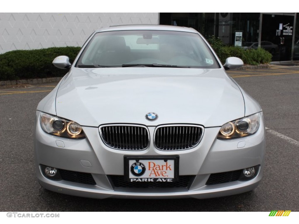 2009 3 Series 328xi Coupe - Titanium Silver Metallic / Black photo #2