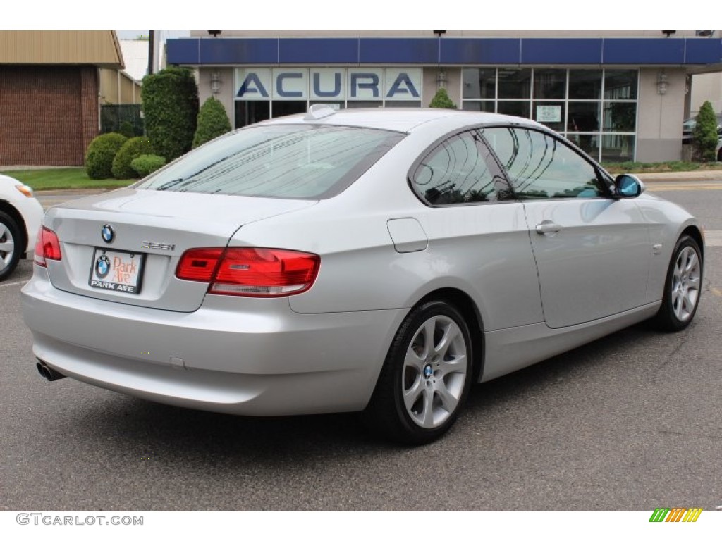 2009 3 Series 328xi Coupe - Titanium Silver Metallic / Black photo #5