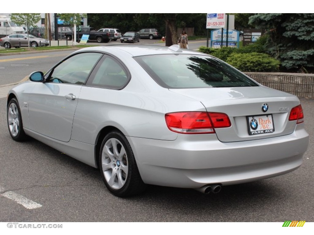 2009 3 Series 328xi Coupe - Titanium Silver Metallic / Black photo #7