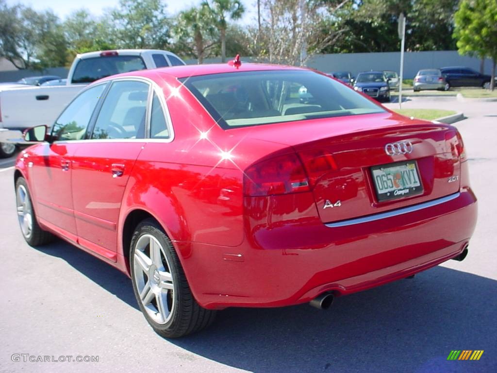 2008 A4 2.0T Special Edition Sedan - Brilliant Red / Beige photo #3