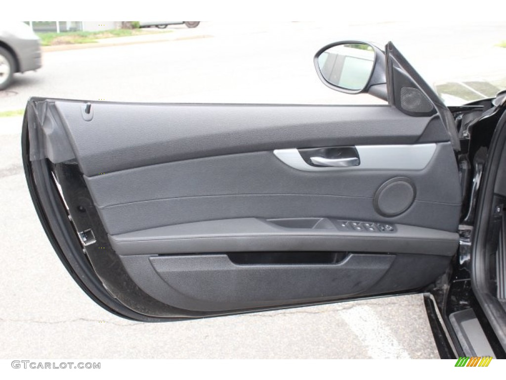 2009 BMW Z4 sDrive35i Roadster Black Door Panel Photo #66830912