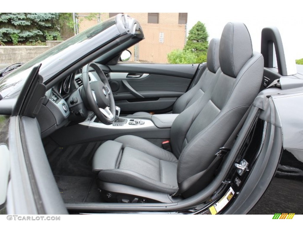 Black Interior 2009 BMW Z4 sDrive35i Roadster Photo #66830927
