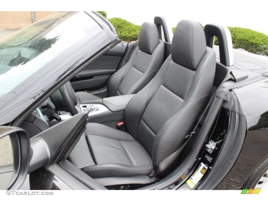 Black Interior 2009 BMW Z4 sDrive35i Roadster Photo #66830936