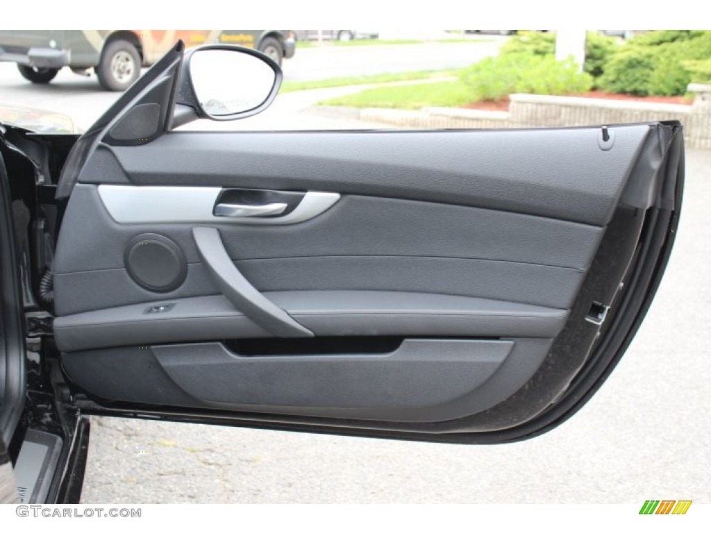 2009 BMW Z4 sDrive35i Roadster Black Door Panel Photo #66831032