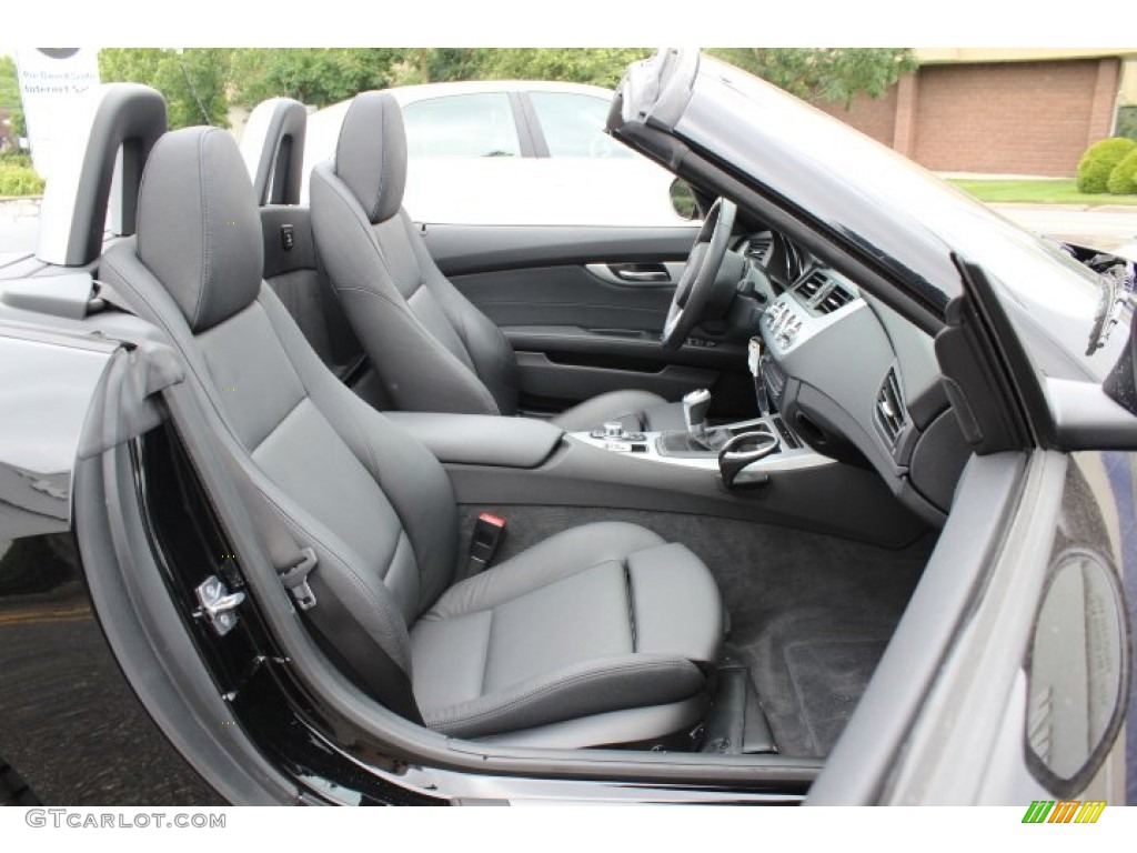 Black Interior 2009 BMW Z4 sDrive35i Roadster Photo #66831050