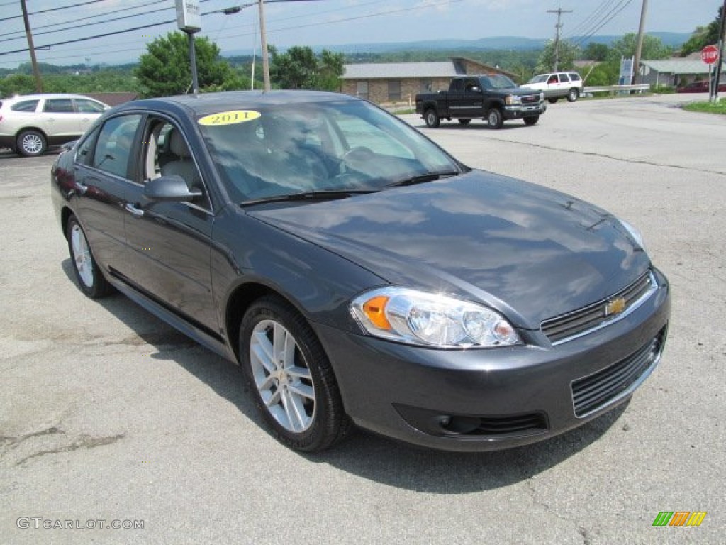 2011 Impala LTZ - Cyber Gray Metallic / Gray photo #11
