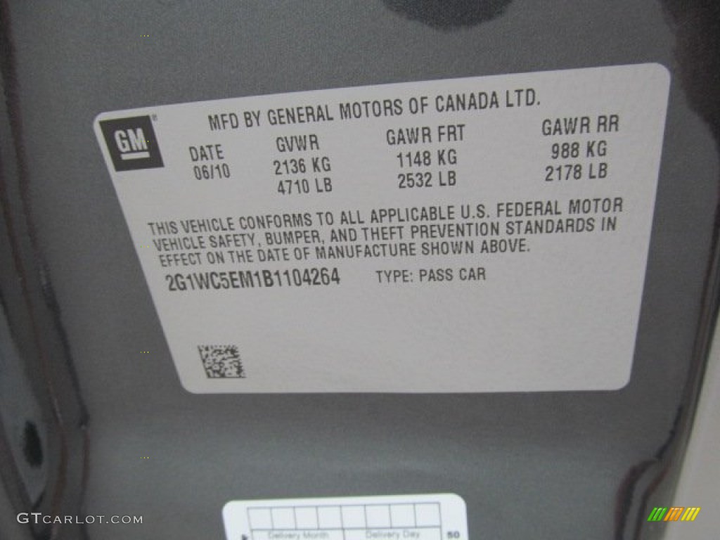 2011 Impala LTZ - Cyber Gray Metallic / Gray photo #28
