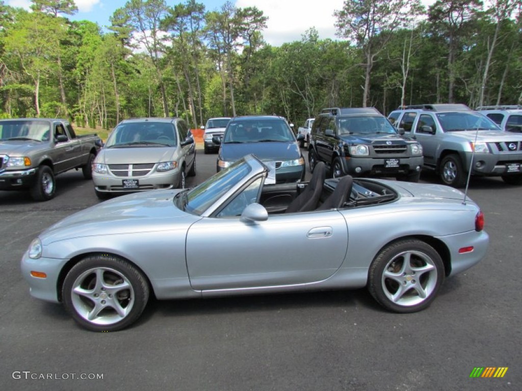 Sunlight Silver Metallic 2003 Mazda MX-5 Miata Roadster Exterior Photo #66831448