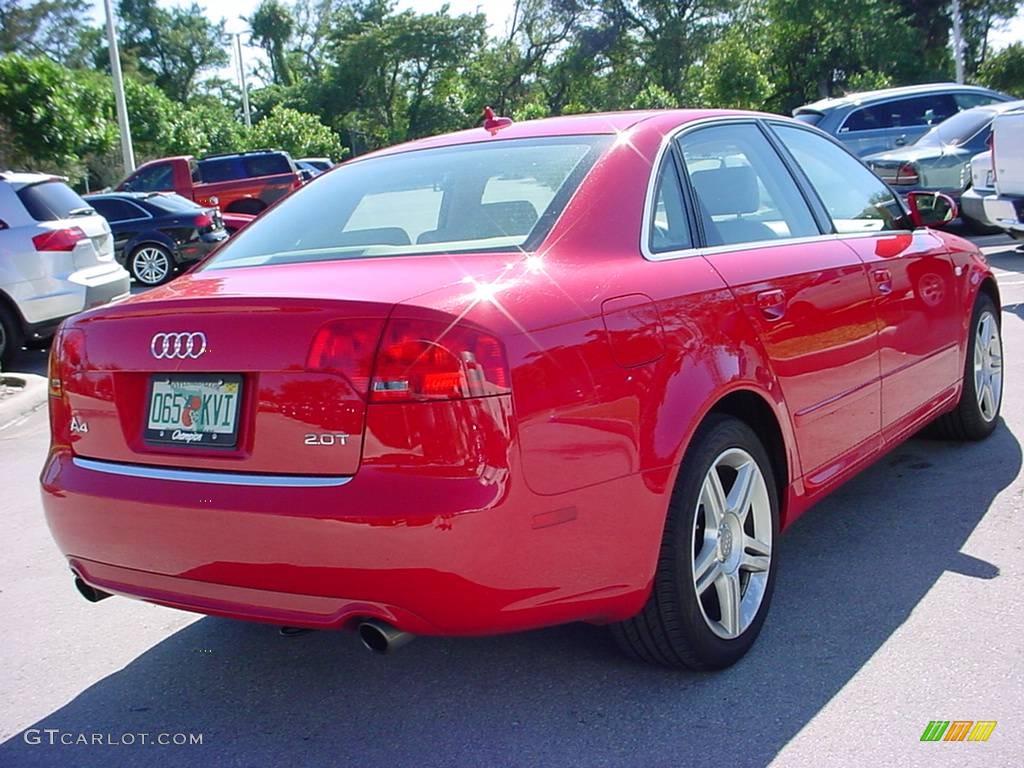 2008 A4 2.0T Special Edition Sedan - Brilliant Red / Beige photo #5